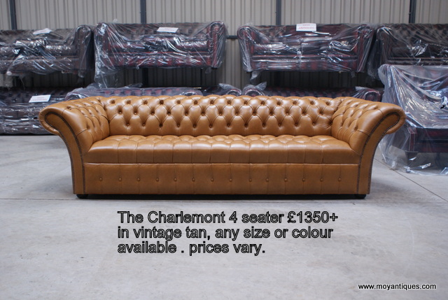 Chesterfield Suites In Ireland From Moy, Vintage Leather Sofa Ireland
